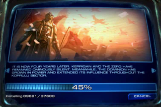Illustration for article titled Starcraft 2's Installation Tells A Story